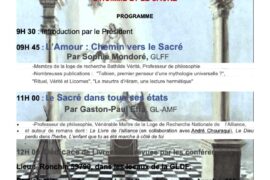 ACADÉMIE MAÇONNIQUE DE LILLE – CYCLE L’HOMME ET LE SACRÉ