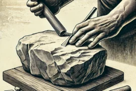 DEGROSSIR LA PIERRE BRUTE