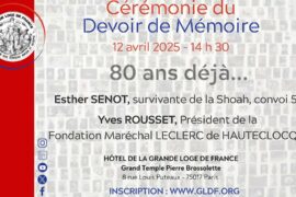 CEREMONIE DU DEVOIR DE MEMOIRE | GLDF