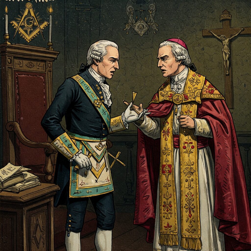Origine du conflit entre la franc maconnerie et l'eglise