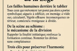 QUAND L’OMBRE DE L’EGO MENACE LA LOGE
