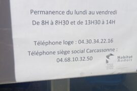 LIMOUX : HABITAT AUDOIS RETIRE SON MESSAGE SUBLIMINAL DE « LOGE MAÇONIQUE » SUR SES VITRINES !