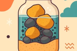 LES CAILLOUX, LE GRAVIER, LE SABLE ET L’EAU