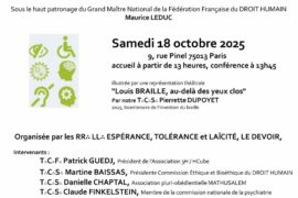 TOLÉRANCE ET FRATERNITÉ : REGARDS MAÇONNIQUES SUR LE HANDICAP