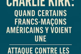 CHARLIE KIRK : QUAND CERTAINS FRANCS-MAÇONS AMÉRICAINS Y VOIENT UNE ATTAQUE CONTRE LES FONDEMENTS OCCIDENTAUX