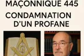 CHRONIQUE MACONNIQUE 445 – CONDAMNATION D’UN PROFANE