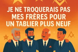 JE NE TROQUERAIS PAS MES FRÈRES POUR UN TABLIER PLUS NEUF