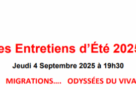 11° RDV DES ENTRETIENS DE L’ETE DU COLLEGE MACONNIQUE – DU PROFANE A L’INITIE