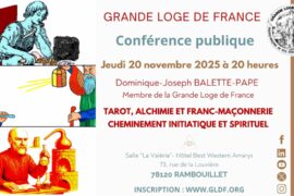TAROT, ALCHIMIE ET FRANC-MAÇONNERIE : UNE CONFÉRENCE PUBLIQUE À RAMBOUILLET