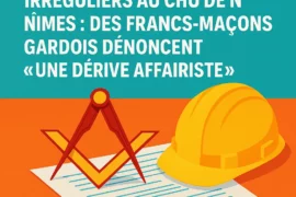 AFFAIRE DU CHU DE NÎMES : UNE ENQUÊTE RÉVÈLE DES LIENS ENTRE LE BTP D’ALÈS ET DES RÉSEAUX MAÇONNIQUES