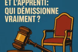 LE PREMIER MINISTRE ET L’APPRENTI : QUI DÉMISSIONNE VRAIMENT ?