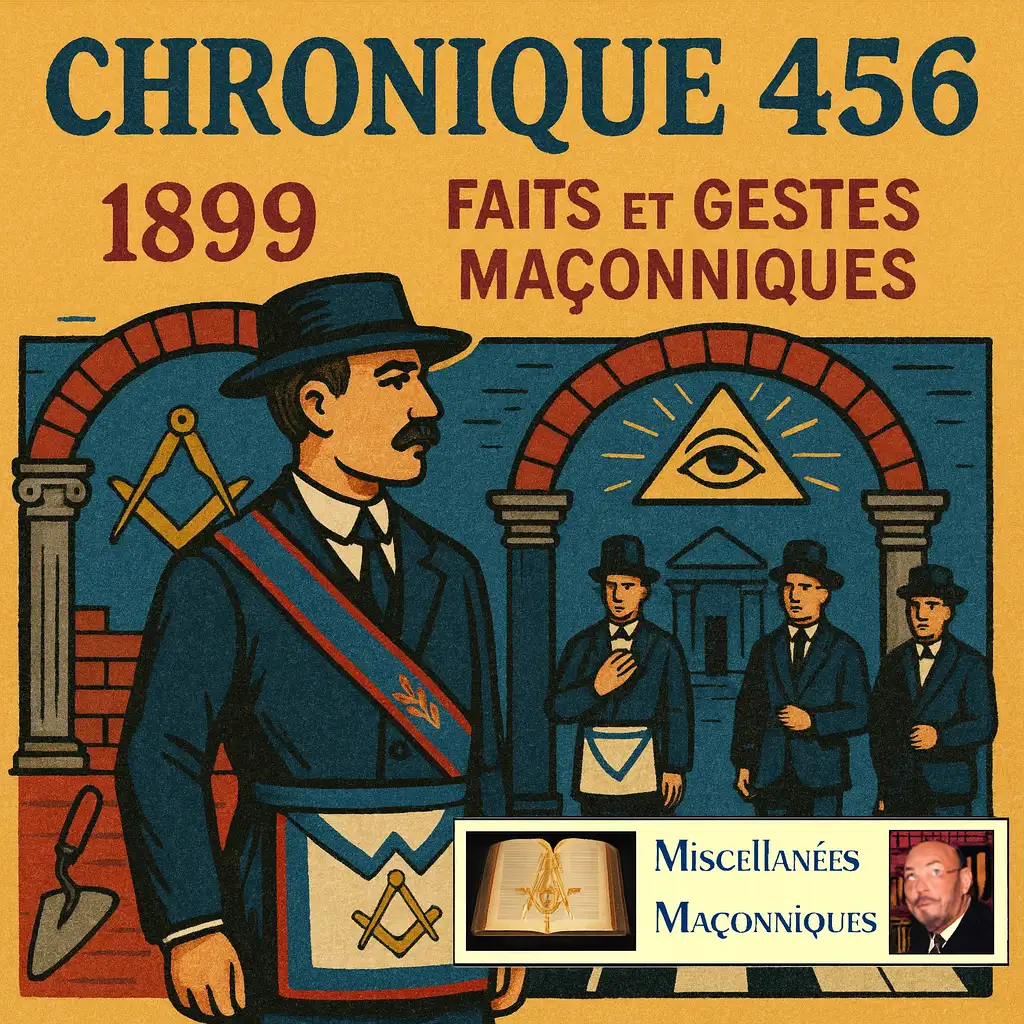 CHRONIQUE MACONNIQUE 456 FAITS ET GESTES MACONNIQUES DE 1899 GADLU