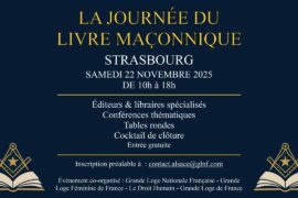 STRASBOURG ACCUEILLE LA PREMIÈRE JOURNÉE DU LIVRE MAÇONNIQUE EN 2025