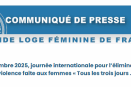 25 NOVEMBRE 2025 – JOURNÉE INTERNATIONALE POUR L’ÉLIMINATION DE LA VIOLENCE FAITE AUX FEMMES