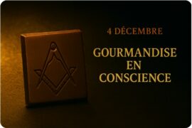 CALENDRIER DE L’AVENT MAÇONNIQUE – 4 DÉCEMBRE – GOURMANDISE EN CONSCIENCE