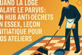 QUAND LA LOGE BALAYE LE PARVIS : UN HUB ANTI-DÉCHETS EN ESSEX, LEÇON INITIATIQUE POUR NOS ATELIERS