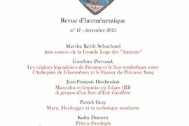 LA RÈGLE D’ABRAHAM N°47 : HERMÉNEUTIQUE, TRADITIONS SACRÉES ET LUMIÈRE INITIATIQUE