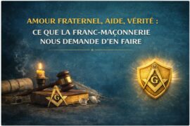 AMOUR FRATERNEL, AIDE, VÉRITÉ : CE QUE LA FRANC-MAÇONNERIE NOUS DEMANDE D’EN FAIRE