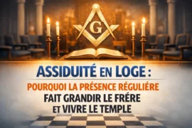 ASSIDUITÉ EN LOGE : POURQUOI LA PRÉSENCE RÉGULIÈRE FAIT GRANDIR LE FRÈRE ET VIVRE LE TEMPLE