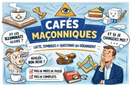 CAFÉS MAÇONNIQUES : QUAND LE LATTE RENCONTRE L’ÉQUERRE (ET QUE LE SUCRE FAIT DES PLANCHES)