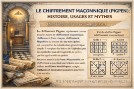 LE CHIFFREMENT MAÇONNIQUE (PIGPEN) : HISTOIRE, USAGES ET MYTHES & COMMENT LE DÉCHIFFRER