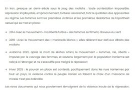 COMMUNIQUÉ MAÇONNIQUE : LA GLFF DÉNONCE LA RÉPRESSION EN IRAN ET RÉAFFIRME LA LIBERTÉ