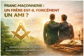 FRANC-MAÇONNERIE : UN FRÈRE EST-IL FORCÉMENT UN AMI
