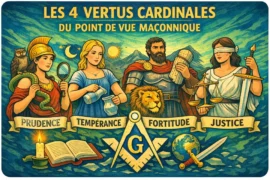 LES 4 VERTUS CARDINALES DU POINT DE VUE MAÇONNIQUE