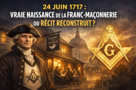 24 JUIN 1717 : VRAIE NAISSANCE DE LA FRANC-MAÇONNERIE OU RÉCIT RECONSTRUIT ?