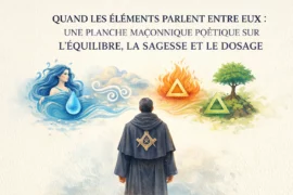 QUAND LES ÉLÉMENTS PARLENT ENTRE EUX : UNE MÉDITATION MAÇONNIQUE SUR LA SAGESSE DES ÉQUILIBRES
