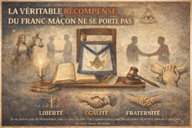 LA VÉRITABLE RÉCOMPENSE DU FRANC-MAÇON NE SE PORTE PAS