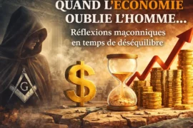 QUAND L’ÉCONOMIE OUBLIE L’HOMME : RÉFLEXIONS MAÇONNIQUES EN TEMPS DE DÉSÉQUILIBRE