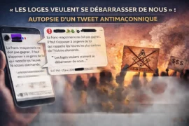 « LES LOGES VEULENT SE DÉBARRASSER DE NOUS” : AUTOPSIE D’UN TWEET ANTIMAÇONNIQUE