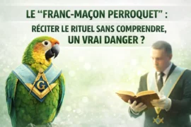 LE “FRANC-MAÇON PERROQUET” : RÉCITER LE RITUEL SANS COMPRENDRE, UN VRAI DANGER ?
