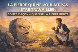 LA PIERRE QUI NE VOULAIT PAS ÊTRE TRAVAILLÉE : CONTE MAÇONNIQUE SUR LA PIERRE BRUTE