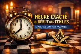 HEURE EXACTE DE DÉBUT DES TENUES : LA PONCTUALITÉ, UNE VERTU MAÇONNIQUE