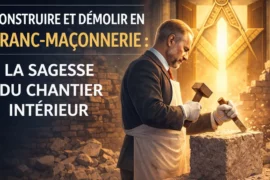 CONSTRUIRE ET DÉMOLIR EN FRANC-MAÇONNERIE : LA SAGESSE DU CHANTIER INTÉRIEUR