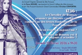 1736 : LE DISCOURS DE RAMSAY, UN TEXTE FONDATEUR TOUJOURS D’ACTUALITÉ ?