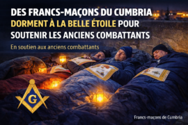 DES FRANCS-MAÇONS DORMENT À LA BELLE ÉTOILE POUR SOUTENIR LES ANCIENS COMBATTANTS