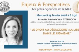 PETIT-DEJEUNER MACONNIQUE AVEC LA RABBIN STEPHANIE VAN TITTELBOOM