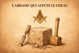 LA TAILLE DE LA PIERRE BRUTE : LE TRAVAIL FONDATEUR DE L’INITIÉ