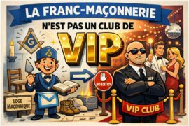 LA FRANC-MAÇONNERIE N’EST PAS UN CLUB DE VIP