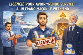 FAIT DIVERS — LICENCIÉ POUR AVOIR « RENDU SERVICE » À UN FRANC-MAÇON LE WEEK-END
