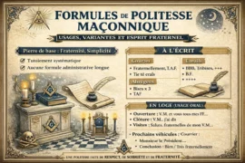 LES FORMULES DE POLITESSE MACONNIQUE