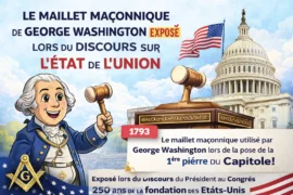 LE MAILLET MAÇONNIQUE DE GEORGE WASHINGTON EXPOSÉ LORS DU DISCOURS SUR L’ÉTAT DE L’UNION
