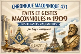 CHRONIQUE MACONNIQUE 471 – FAITS ET GESTES MACONNIQUES EN 1909