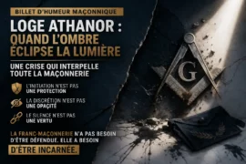 LOGE ATHANOR : QUAND L’OMBRE ÉCLIPSE LA LUMIÈRE – BILLET D’HUMEUR MAÇONNIQUE SUR UNE CRISE DE CONFIANCE
