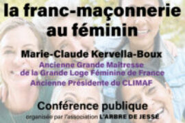 OSER LA FRANC-MAÇONNERIE AU FÉMININ : UNE CONFÉRENCE PUBLIQUE À COSNE-COURS-SUR-LOIRE