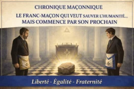 LE FRANC-MAÇON QUI VEUT SAUVER L’HUMANITÉ… MAIS COMMENCE PAR SON PROCHAIN