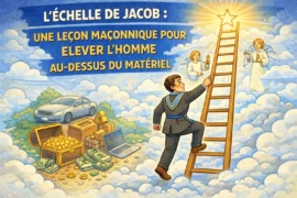 L’ÉCHELLE DE JACOB : UNE LEÇON MAÇONNIQUE POUR ÉLEVER L’HOMME AU-DESSUS DU MATÉRIEL